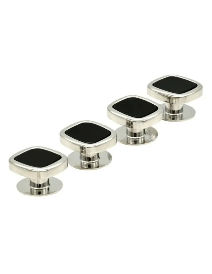 Cudworth Rhod Cushion Shirt Stud Set of 4 in Black
