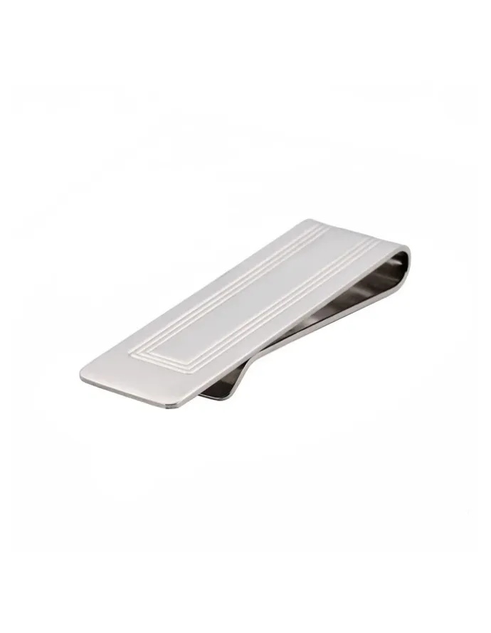 Cudworth Rhodium Plated Money Clip in Silver