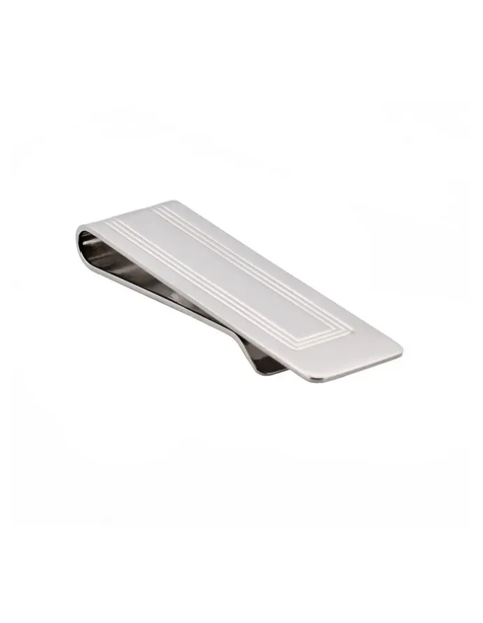 Cudworth Rhodium Plated Money Clip in Silver