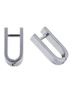 Cudworth Rhodium Plated Wrap Around Cufflinks in Silver