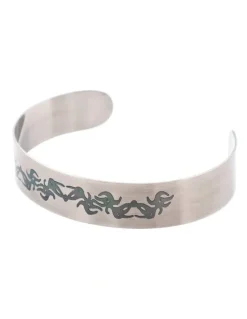 Cudworth Savage Stainless Steel Bangle in Silver