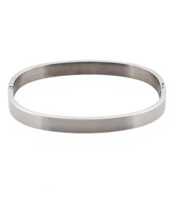 Cudworth Savage Stainless Steel Bangle in Silver
