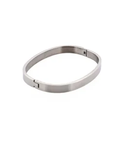 Cudworth Savage Stainless Steel Bangle in Silver