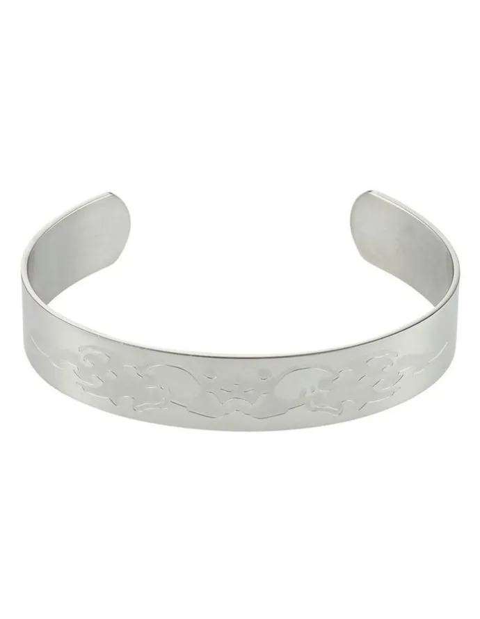 Cudworth Stainless Steel Bangle in Silver