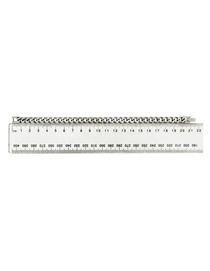 Cudworth Stainless Steel Curb Link Chain Bracelet in Silver