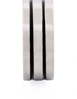 Cudworth Stainless Steel Savage Ring in Silver