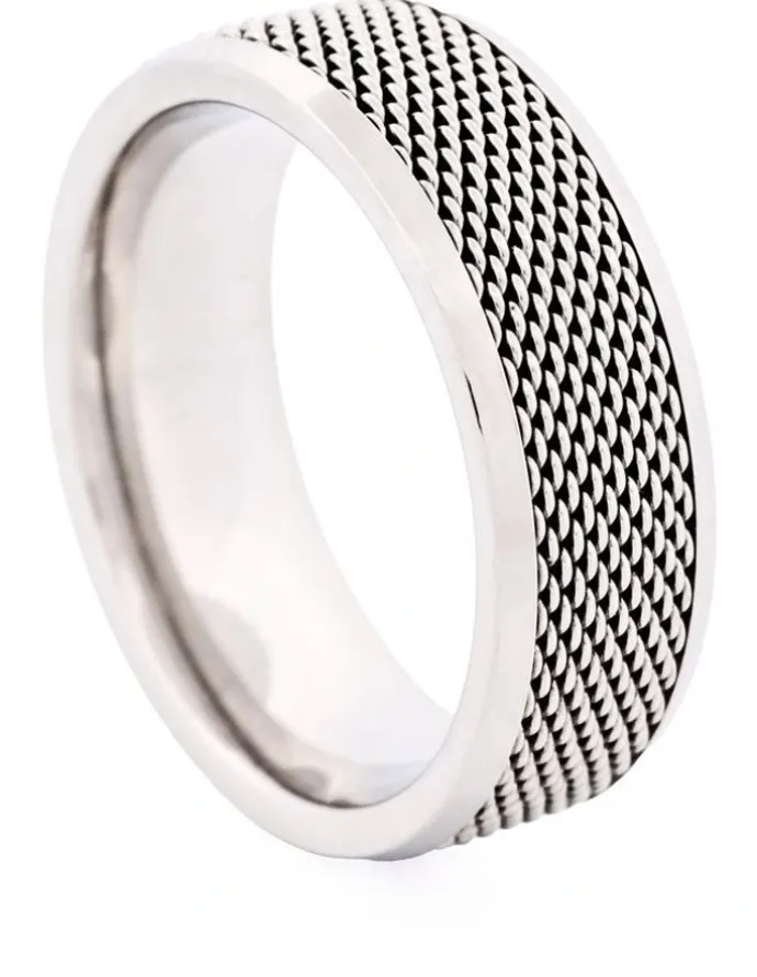 Cudworth Stainless Steel Ring 642-53 in Silver