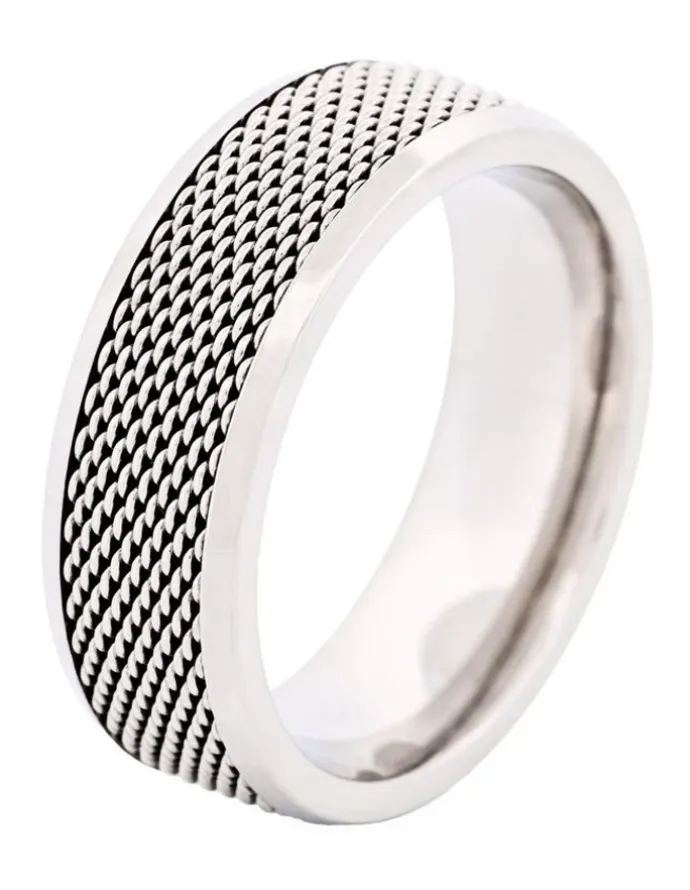 Cudworth Stainless Steel Ring 642-53 in Silver