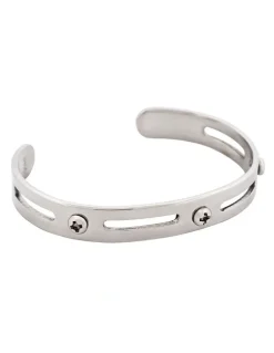 Cudworth Stainless Steel Bangle And Cuff in Silver
