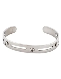 Cudworth Stainless Steel Bangle And Cuff in Silver