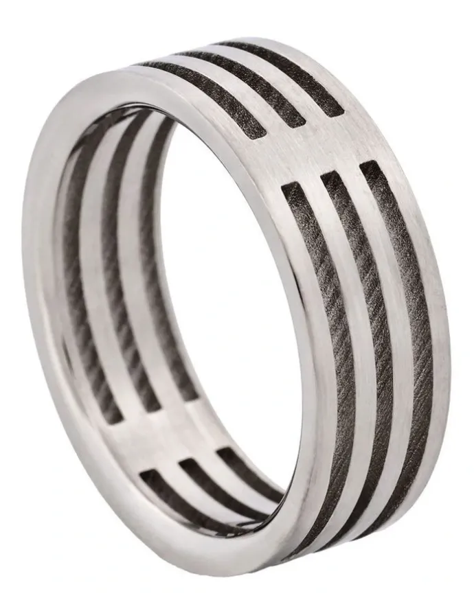 Cudworth Stainless Steel Ring 642-72 in Silver
