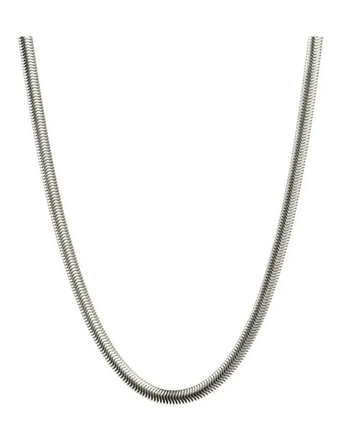 Cudworth Stainless Steel Snake Chain 4 (45cm) in Silver