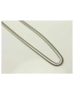 Cudworth Stainless Steel Snake Chain 4 (45cm) in Silver