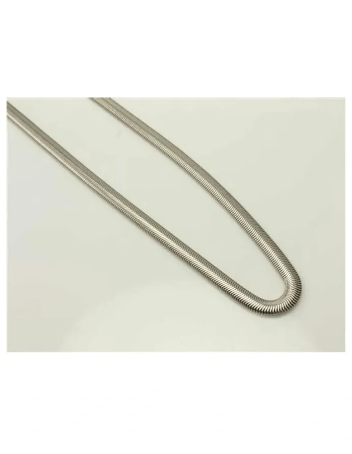 Cudworth Stainless Steel Snake Chain 4 (45cm) in Silver