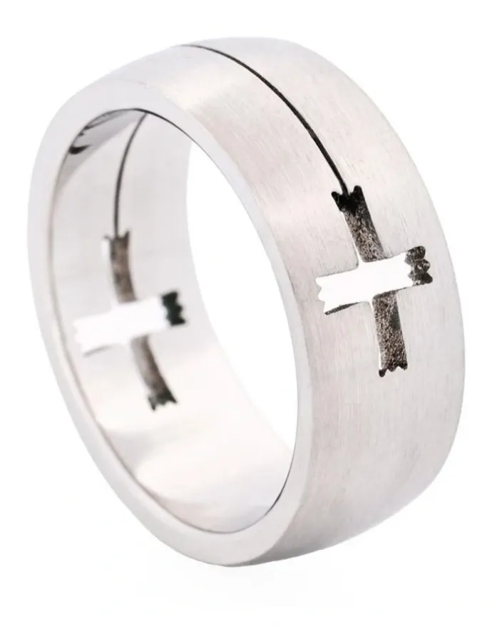 Cudworth Stainless Steel Ring 642-46 in in Silver