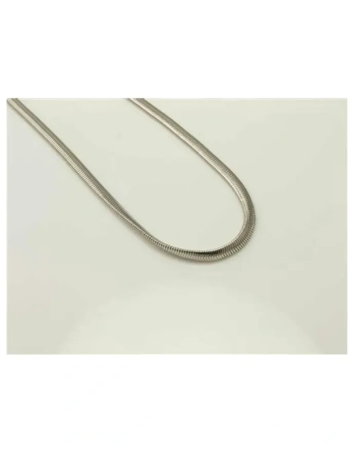 Cudworth Stainless Steel Snake Chain 4 (45cm) in Silver