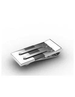 Cudworth Stainless Steel Ion Plated Industrial Money Clip in Black