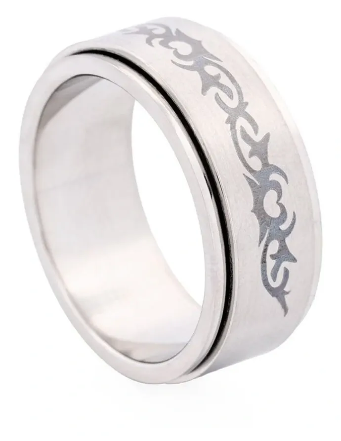 Cudworth Stainless Steel Ring 642-49 in Silver