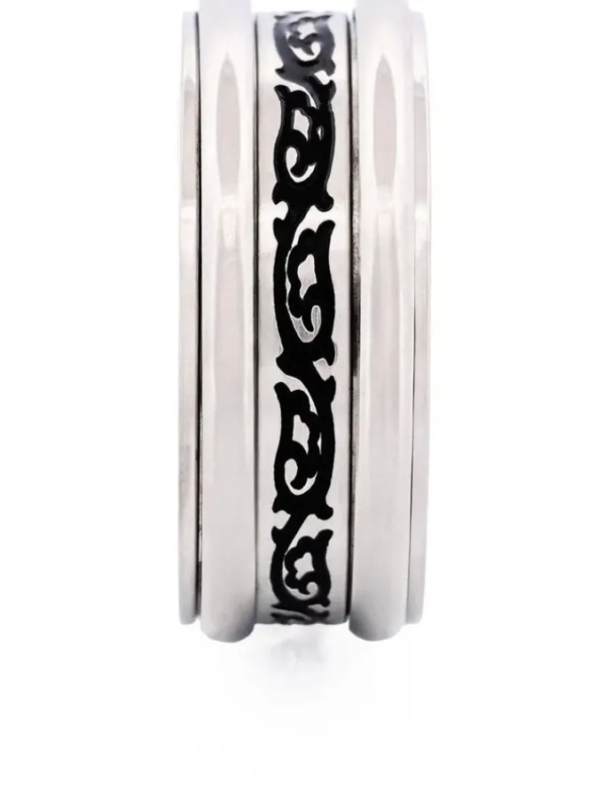 Cudworth Stainless Steel Ring Savage in Silver