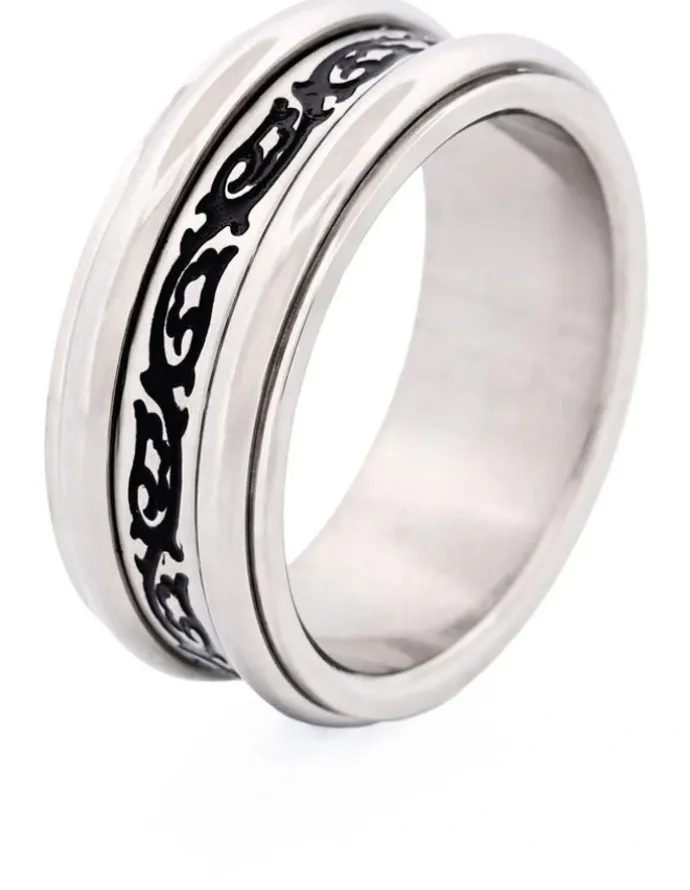 Cudworth Stainless Steel Ring Savage in Silver