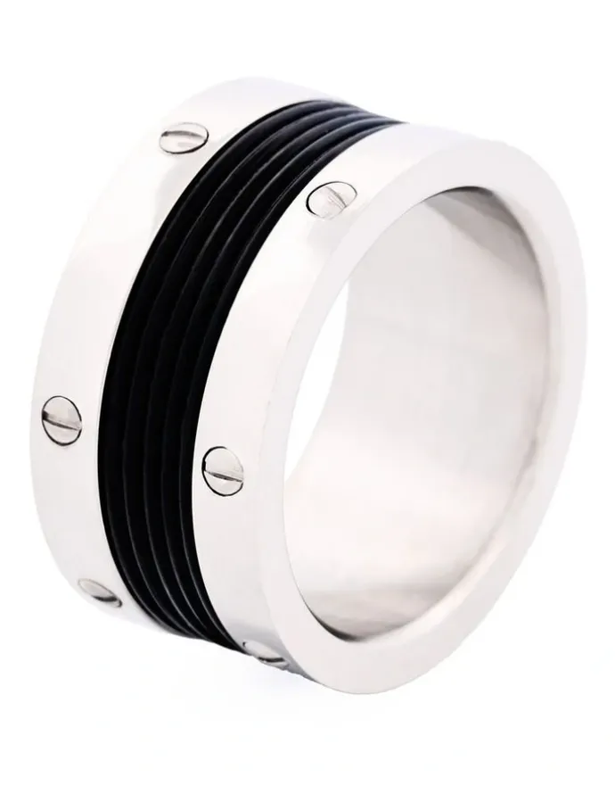 Cudworth Stainless Steel Ring 642-56 in Silver