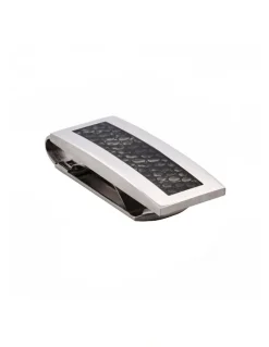 Cudworth Stainless Steel And Snake Skin Print Money Clip in Silver