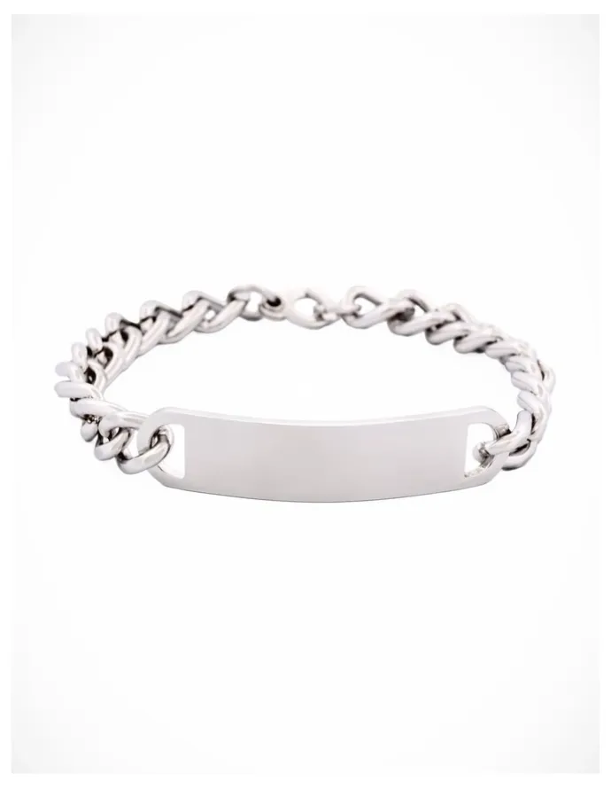 Cudworth Stainless Steel ID Bracelet (Blank Name Plate)