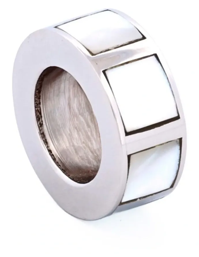 Cudworth Steel Bead in Mother Of Pearl