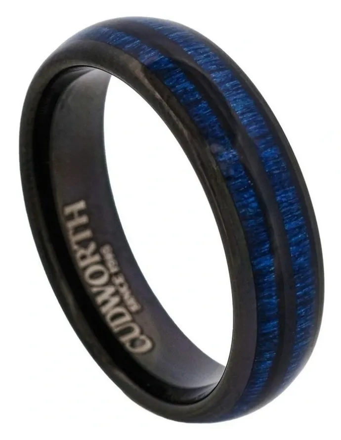 Cudworth Tungsten Volt Duo Ring in Black