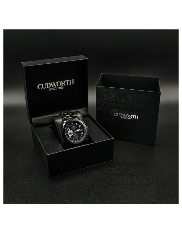 Cudworth Velocity Chronograph Watch in Black