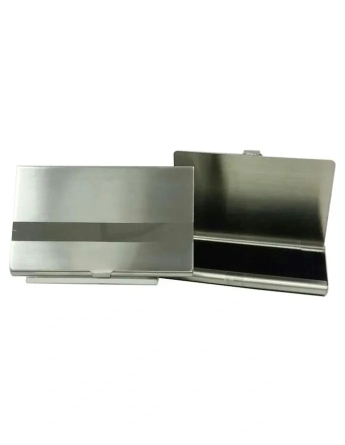 Cudworth Polished Stainless Steel Card Case in Silver