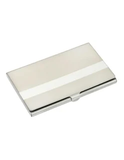 Cudworth Polished Stainless Steel Card Case in Silver