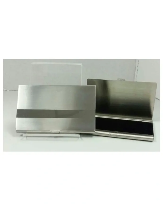 Cudworth Polished Stainless Steel Card Case in Silver