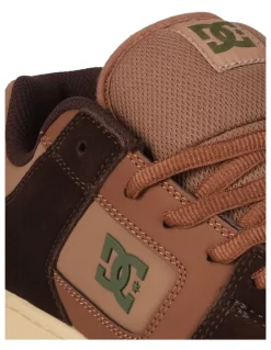 DC Manteca 4 Skate Shoes in Brown/Tan/Silver Bir