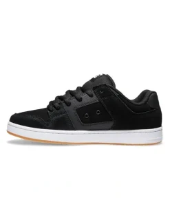 DC Manteca S Leather Skate Shoes in Black