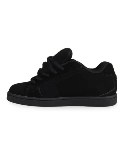 DC Net Sneakers in Black/Black/Lime