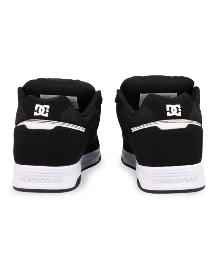 DC Stag Sneakers in Black/Black/White