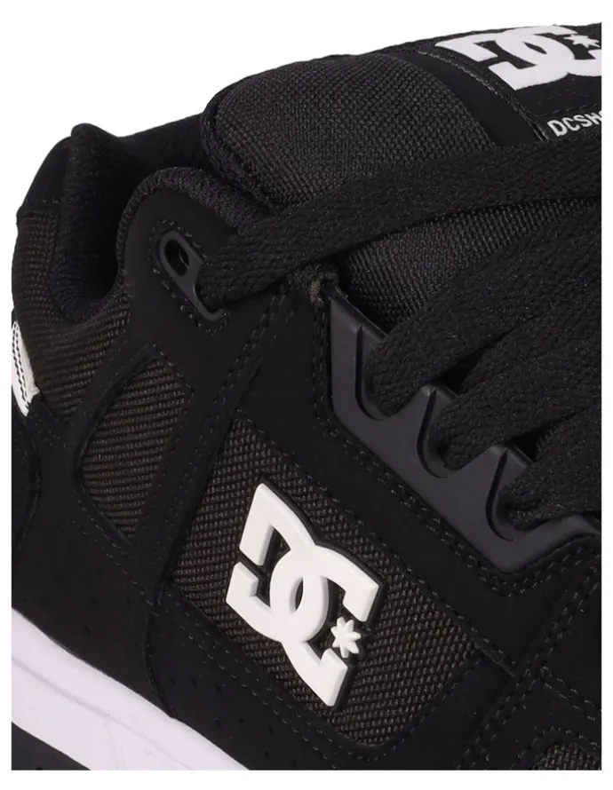 DC Stag Sneakers in Black/Black/White