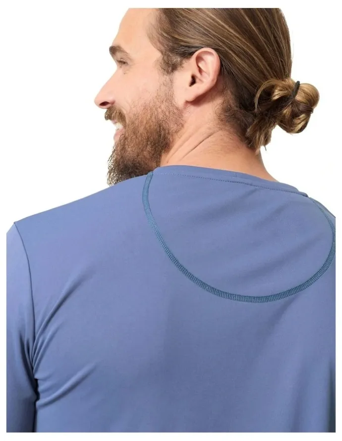 Decathlon Anti-UV Surf Top Long Sleeve Eco Water T-shirt in Blue