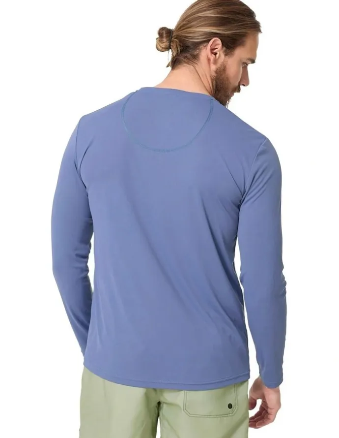 Decathlon Anti-UV Surf Top Long Sleeve Eco Water T-shirt in Blue