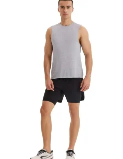 Decathlon 500 Comfort Seamless Running Tank Top in Grey