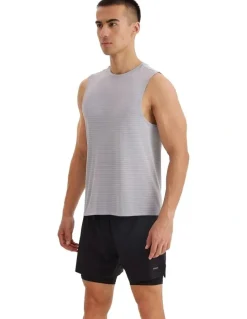 Decathlon 500 Comfort Seamless Running Tank Top in Grey