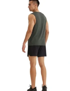 Decathlon 500 Comfort Seamless Running Tank Top in Smoky Green
