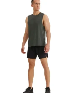 Decathlon 500 Comfort Seamless Running Tank Top in Smoky Green