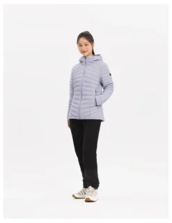 Decathlon Decathlon | Forclaz Trek100 Hooded Down Jacket Purple