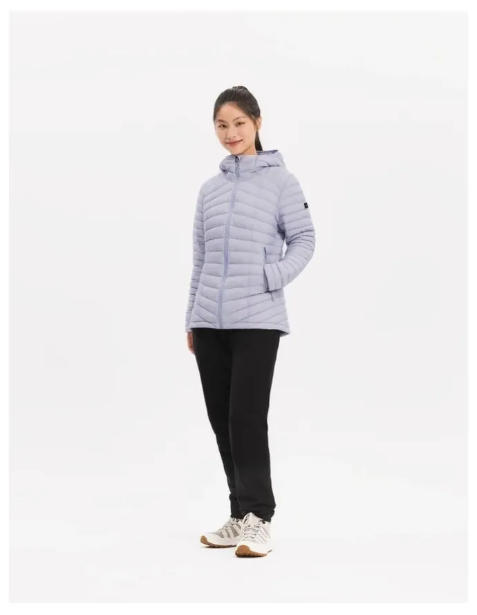 Decathlon Decathlon | Forclaz Trek100 Hooded Down Jacket Purple