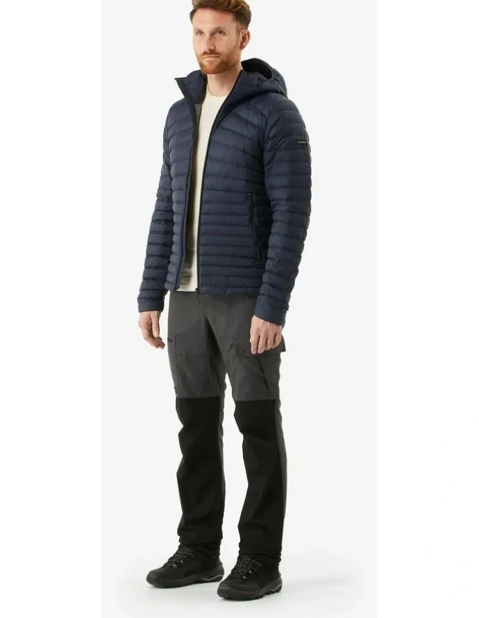 Decathlon Decathlon | Mens hiking hooded down jacket -5C MH100 - Blue