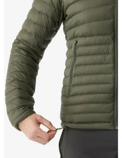 Decathlon Decathlon | Mens hooded down hiking jacket -5C, MT100 - Green