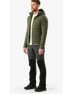 Decathlon Decathlon | Mens hooded down hiking jacket -5C, MT100 - Green
