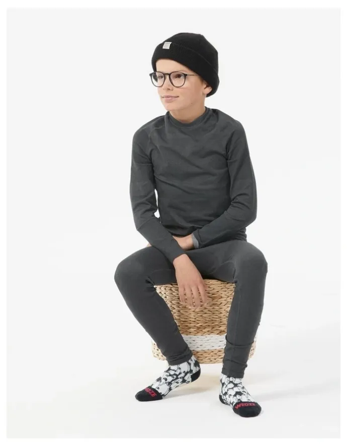 Decathlon Decathlon | Wedze Kids Thermal Ski Base Layer BL 500 Grey
